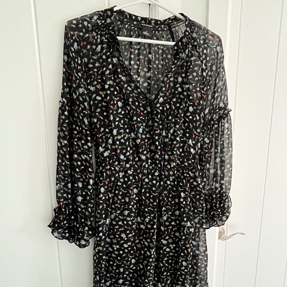 Club Monaco Floral Mini Dress Size 0 - Picture 1 of 5